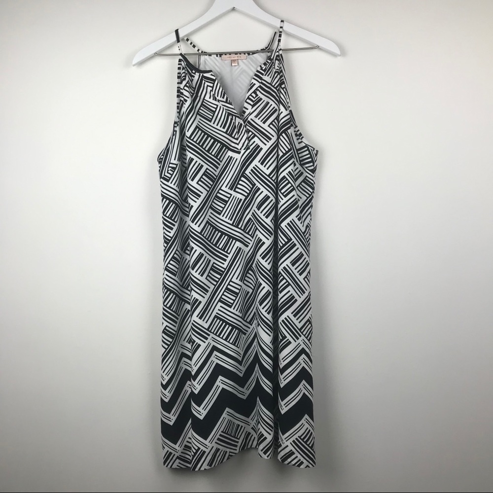 Skies Are Blue Black & White Pattern Summer Dress